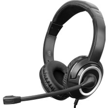 Aesco Snopy Sn-X4 X-Zoom Kablolu 3.5mm Jac Çağrı Merkezi Ofis Toplantı Konuşmacı Tipi Microfonlu KULAKLIK(1923)