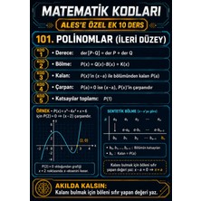 Enine Boyuna Eğitim Ales Matematik – Geometri Kodları | 110 Kod