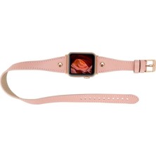 Eco Lounge Apple Watch Uyumlu Deri Kordon 42-44-45MM Slim Dtrg Nu2