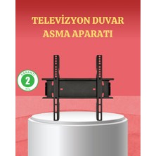 Aesco 32-42 Inç Tv Askı Aparatı Kolay Kurulum Düz ve Kompakt Tasarım