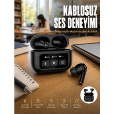 Eco Lounge 2.nesil Pro Ekranlı Sesli Görüşme Yapabilen Kablosuz Bluetooth Kulaklık Yeni Nesil