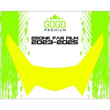 Cf Moto 250NK 2023 - 2025 Uyumlu Far Üstü Film Sarı