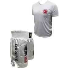 Empressco Dijital Baskılı Kick Boks Şortu - Kick Boks Tişörtü - Kickboks Şort Tişört Takımı Ikili Set