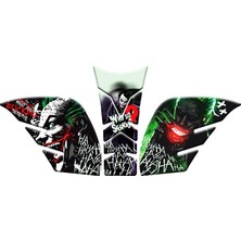 Cf Moto 250 Nk 2018 - 2022 Uyumlu Gece Yanan Doğal Renk Fosforlu Tank Pad Set 005
