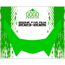 Cf Moto 250NK 2023 - 2025 Uyumlu Far Üstü Film Yeşil