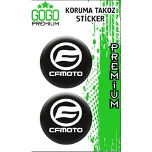 Cf Moto Beyaz Koruma Takozu 4x4 Ikili Damla Sticker