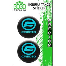 Cf Moto Mavi Koruma Takozu 4x4 Ikili Damla Sticker