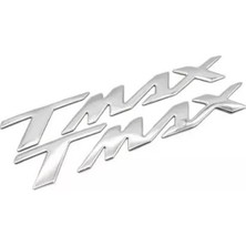 Yamaha Tmax Uyumlu Sele Altı Metal Yazı Seti Nikel