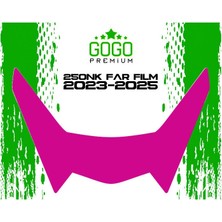 Cf Moto 250NK 2023 - 2025 Uyumlu Far Üstü Film Mor