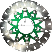 Belirtilmemiş Universal 260 mm x 82 mm x 3,5 mm Spor Ön Disk Yeşil