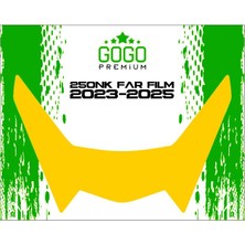 Cf Moto 250NK 2023 - 2025 Uyumlu Far Üstü Film Turuncu