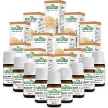 Naturdan Susam(Sesame Seed Oil) Yağı %100 Doğal Saf 20 ml 12 Lü Set