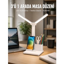 Belle Fusion Mey Ithalat® Ayarlanabilir Açıya Sahip Masa Lambası | Kademeli Işık Seviyesi, Modern ve Kompakt Tasarım Yeni Nesil