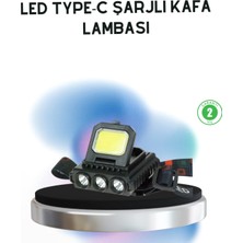 Astraltech Şarjlı LED Kafa Lambası 800 Lumen Cob Xpe Ayarlanabilir Başlıklı