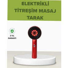 Astraltech Elektrikli Titreşim Masaj Tarak Kırmızı Işık Terapi