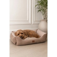 Empressco Lucy Kahve & Bej Yüksek Kaliteli Köpek Yatağı