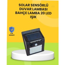 Astraltech Güneş Paneli ile Olan 20 LED Dış Mekan Hareket Sensörlü Lamba