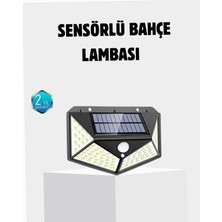 Astraltech Güneş Enerjili 100 LED Dış Mekan Lamba – Hareket Sensörlü, 2200MAH Bataryalı Solar Aydınlatma