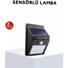 Astraltech Solar Güneş Enerjili Hareket Sensörlü 4 Taraflı Bahçe Lambası – IP65 Su Geçirmez, 100 LED