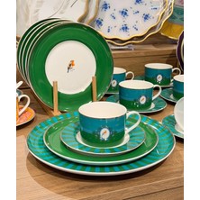 Acar 19 Parça Prilla Green Porselen Pasta Seti