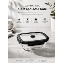 Cam Saklama Kabı ve Borcam - Siyah
