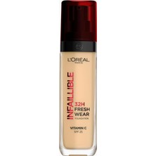 Astraltech L'oreal Paris Infaillible 32H Fresh Wear C Vitaminli Fondöten - 130 True Beige