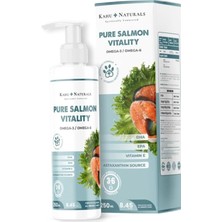 Astraltech Kahu Naturals Pure Salmon VITALITY%100 Doğal Norveç Somon Yağı, Omega 3 ve 6, E Vitamini, Kedi ve K