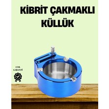 Astraltech Çakmaklı Küllük Paslanmaz Çelik Şık Masa Aksesuarı