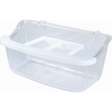 Astraltech Beak's Kuş Yemlikleri, 10 cm Izgaralı Mamalık, Şeffaf x 36 Adet