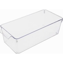 Astraltech Deconox 1 Adet Kırılmaz Ultra Dayanıklı Buzdolabı Düzenleyici Organizer Kutu Şeffaf - Medıum Kiler