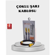 Astraltech Usb-A 4’ü 1 Arada Örgülü Kablo Metal Uç Dayanıklı