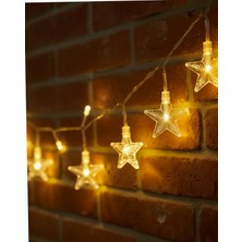 Astraltech 5 Metre Yıldız LED Işık Günışığı Beyaz Iç Mekan Dekoratif Aydınlatma