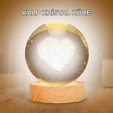 Astraltech Kalpli LED Işıklı Cam Küre Büyük Boy Kristal Tasarım