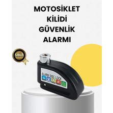 Astraltech Çelik Gövdeli Alarm Disk Kilidi Motosiklet ve Bisiklet Için Güvenlik