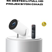 Astraltech Destekli Full Projeksiyon Cihazı – 130 Inç Geniş Ekran, ve Bağlantılı