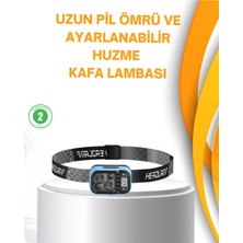 Astraltech Su Geçirmez LED Kafa Lambası 53 Çalışma Modu Güç Ekranlı