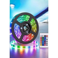 Astraltech 5 Metre Şerit LED Rgb Işıklı Kumandalı Güç Adaptörü Her Ortama Uygun