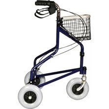 Empressco Rollatör 3 Tekerlekli Walker Yürüteç Üç Tekerli Sepetli Yaşlı Yürüteci Frenli Çantali Yürüteç