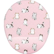 Livizmir Moda Kedi Desenli Bilek Destekli Mouse Pad