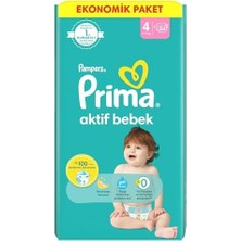 Livizmir Moda Bebek Bezi Aktif Bebek 4 Beden 54 Adet Fırsat Paketi