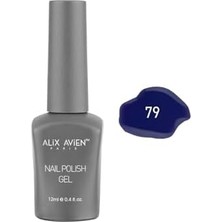 Livizmir Moda Lacivert Kalıcı Oje 79-Yoğun Renk Veren Jel Oje 12 Ml-Nail Uv Gel Polish 79