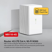 Livizmir Moda MB110-4G, 300 Mbps Kablosuz N 4g Lte Router