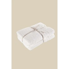 İrya Mısır %100 Mısır Pamuğu 2'li Havlu Seti 70X140 cm Bright Ecru