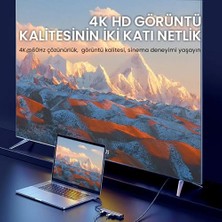 Livizmir Moda Type-C PD100W 5 Portlu 4K 30Hz HDMI 100MBPS Ethernet USB 2.0 + USB 3.0 Çoklayıcı Hub