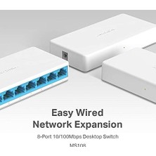 Livizmir Moda MS108, 8-Port 10/100MBPS Desktop Switch