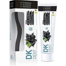 Livizmir Moda Vegan Aktif Karbonlu Florürsüz Diş Macunu 75 ml Diş Fırçası Hediyeli