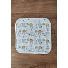 Bambik Imajbebe 6'lı Penye Ağız Mendili %100 Pamuk Antialerjik 20X20 cm Baskılı Bebek Mendil Seti