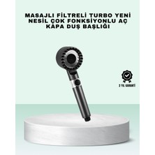 Aç Kapa Tuşlu Filtreli Duş Başlığı Yeni Nesil Tasarım - PINVOX4204-5608
