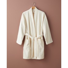English Home Cotton Line Pamuk Bornoz S-M Ekru