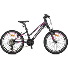 Kron Xc 75 - 24 Mtb Lady - 13' - 21 Vites -V.brake - Mat Siyah/pembe-Gri-Mavi